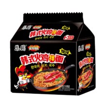思圆 韩式火鸡面 袋装方便面 速食品拌面 泡面批发整箱 韩式火鸡面 10包*1件13.11元