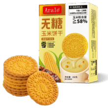 首购：Arale 无糖玉米饼 260g3.84元包邮（需试用）