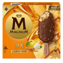 梦龙 MAGNUM 柚子山茶花蜜冰淇淋 62g*4支 赠冰淇淋56.19元（合18.73元/件）