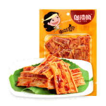 首购：邬辣妈 素牛百叶 辣条零食90g*5包9.09元包邮（需试用）