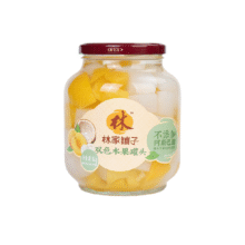 林家铺子黄桃椰果水果罐头1kg5.4元