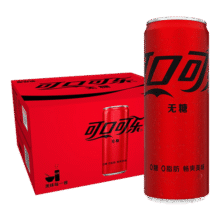 可口可乐（Coca-Cola）定期购零度可乐 无糖汽水 碳酸饮料 330ml*20罐 整箱装42.9元 (月销1w+)