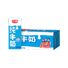 临期：光明 纯牛奶 250ml*24盒39.9元
