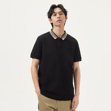 20点开始：gxgjeans 多色休闲字母提花翻领男式POLO衫 25夏新品 三色可选71元