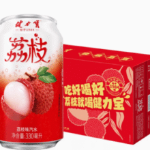 健力宝 荔枝汽水饮料 330mL*20罐￥21.73 2.2折