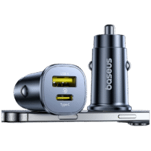 倍思 车载充电器点烟器车充超级快充头一拖二转换器18.23元