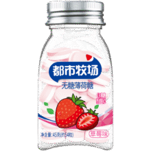 都市牧场 瓶装爽口维C含片 糖果 45g 西瓜味 1瓶1.56元