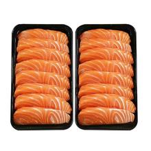 国产新鲜 三文鱼中段 400g *2盒54.9元