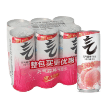 元气森林白桃味气泡水她330ml 6罐12.9元（需领券）