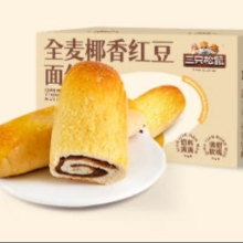 三只松鼠 全麦椰香红豆卷 1000g16.9元（需领券）