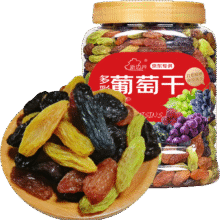 新边界 精选多彩葡萄干500g 红提子果干新疆特产9.9元（需换购）