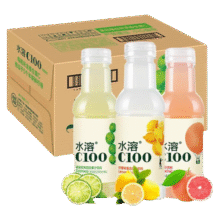 农夫山泉水溶C100维生素饮料445ml*15瓶青皮桔血橙味复合果汁饮品15.9元 (券后省2)