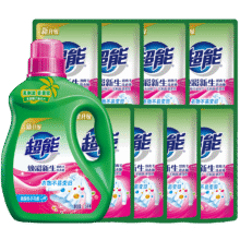 超能 焕彩新生洗衣液 栀子花香 11斤整箱(1.5kg+500g*8) 天然椰油37.9元