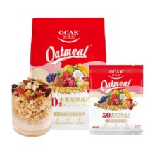 欧扎克 水果坚果麦片即食代餐麦片785g*3件+凑单43.44元（需凑单，主商品合14.48元/件）
