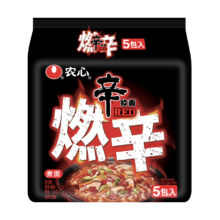 农心 燃辛 3倍辣 辛拉面 120g*5包 整提返后12.45元+0.6元淘金币 包邮（返2元猫超卡）