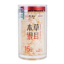张太和 本草银耳 银耳羹即食冲泡焖烧免洗免泡代餐 银耳枸杞冰糖红枣片 有机本草银耳80g*2罐