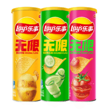 88VIP：乐事无限 原味薯片 104g×3罐