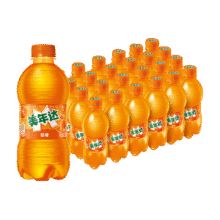 再降价：美年达 橙味汽水 300ml*24瓶25.15元+淘金币2.2元