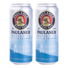 PAULANER 保拉纳 小麦啤酒 500mL*2罐9.9元