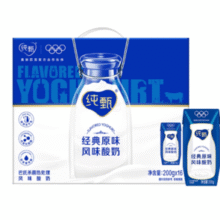 1.65元/盒！蒙牛 纯甄 原味风味酸奶200g*16盒￥26.40 3.0折