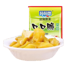 重庆涪陵口口脆榨菜芯50g去皮筋清淡不辣小包装早餐下饭菜 榨菜芯50g*50包19.9元 (每满300减30,月销6w+)