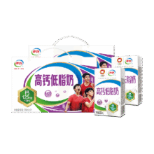 伊利 高钙低脂牛奶250ml*21盒*2件67.97元