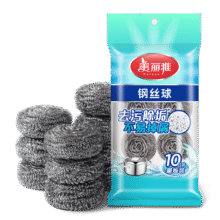 美丽雅 钢丝球刷子 10个3.72元（需领券）