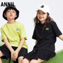记忆棉凉感T！Annil 安奈儿 2025夏 男女童记忆棉凉感拼网布短袖T恤（110~180码）多款