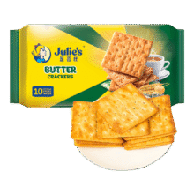 茱蒂丝Julie’s 马来西亚进口奶油苏打奶盐饼干早餐250克/袋【临期清仓】5.7元包邮（3人团）