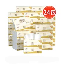 再降价、天降礼金：清风 原木纯品抽纸 100抽3层*24包18.21元（需领券）