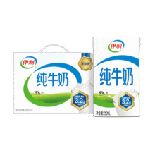 伊利牛奶 优质乳蛋白 礼盒装  5月产 纯牛奶250ml*18盒/箱*1箱