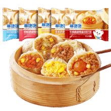 林饱饱29.8元加购任选4口味纸皮烧麦家庭装240g 学生上班族职场早餐烧卖 蛋黄纸皮烧麦1袋240g13.7元 (券后省5,月销3000+)