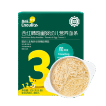 英氏（Engnice）婴幼儿加锌面条西红柿鸡蛋味200g辅食宝宝婴儿挂面早餐6个月以上26.7元 (月销1w+)