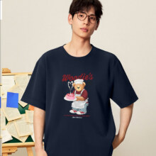 SPAO韩国同款 蛋糕小熊 男女士凉感t恤*2件29.5元/件 包邮（拍2件，共59元）