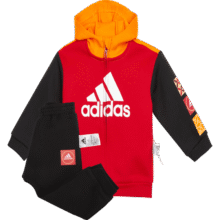 10点：adidas  新年红春秋季男婴童儿童套服儿童套装童装宝宝服外套套装连帽