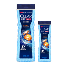 清扬（CLEAR） 男士控油沐浴组套  活力运动沐浴露400g+180g 磨砂颗粒13.9元