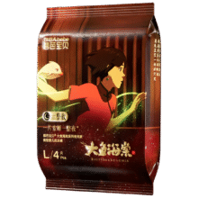 碧芭宝贝 大鱼海棠夜用款 L码 拉拉裤 4片2.9元