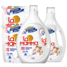妈妈壹选植物香氛天然洗衣液18.5斤（3.25L+2L+袋2L*2）婴童宝妈洗衣可用89.9元 (每满200减30,月销1000+)