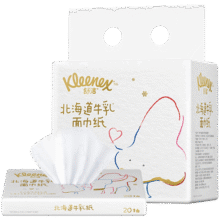 舒洁（Kleenex）抽纸 6层加厚 北海道牛乳面巾纸婴儿保湿抽纸柔纸巾云柔巾乳霜纸 6层 20抽*8包 【小包便携】17.9元 (送赠品,券后省2)