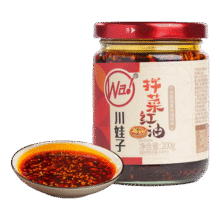 川娃子红油拌菜料四川油泼辣子口水鸡调料凉拌汁 辣椒酱 辣椒油200g