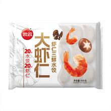 思念 鲜美虾仁三鲜水饺 400g11.9元
