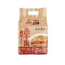 五谷道?鑫浜悍缥度雀擅?268g*3袋带酱包干拌面方便面速食早餐泡面 免煮