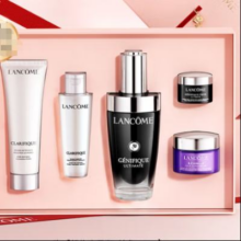 PLUS会员：LANCOME 兰蔻 小黑瓶精华露肌底液50ml 赠洁面乳50ml+精华水50ml+紧致霜15ml+小黑瓶眼霜5ml714.08元