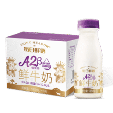 每日鲜语鲜牛奶 A2β-酪蛋白低温牛奶巴氏杀菌乳A2β鲜牛奶A2β-185ml*632.36元（合16.18元/件）