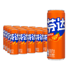 芬达无糖橙味汽水 0糖0脂肪 330ml*24罐43.9元