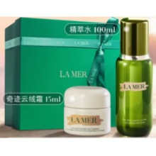 PLUS会员：LA MER 海蓝之谜 保湿愈颜套装 精萃水100ml+云绒霜15ml 赠碧玺洁面30ml-浓修膏3ml+晚霜3.5mlx2+贝母挂饰1881.6元包邮(需用券+凑单)