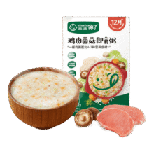 宝宝馋了粥米即食粥鸡肉菌菇味150g 儿童营养早餐婴幼儿一周米速食外出