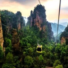 美团【自由行专享】张家界森林公园门票+三索一梯不限次票现价521元（有平台优惠券更便宜），原价1149元