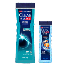 清扬（CLEAR）男士古龙香氛沐浴露组套 海洋香氛400g+活力运动180g持久留香13.9元（需换购）