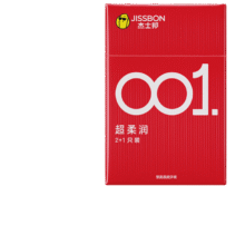 杰士邦避孕套超薄0.01隐形裸入001安全套套3只尝鲜试用成人计生情趣用品1元（需领券）
